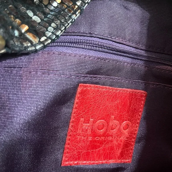 HOBO Metallic Black and Silver Women's Bag - Picture 4 of 4